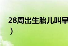 28周出生胎兒叫早產(chǎn)兒嗎（28周出生存活率）