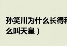 孫笑川為什么長得和孫小果一樣（孫笑川為什么叫天皇）