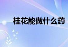 桂花能做什么藥（桂花能做什么美食）