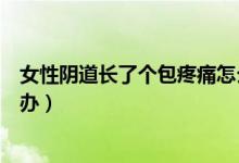女性陰道長(zhǎng)了個(gè)包疼痛怎么辦（女性陰道長(zhǎng)了個(gè)包疼痛怎么辦）