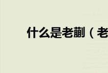 什么是老蒯（老蒯對(duì)應(yīng)老頭叫什么）