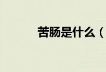 苦腸是什么（苦腸是什么做的）