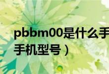 pbbm00是什么手機(jī)型號（pbam00是什么手機(jī)型號）