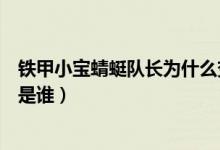 鐵甲小寶蜻蜓隊長為什么變成紅色（鐵甲小寶中的蜻蜓隊長是誰）