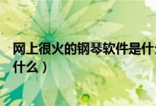 網(wǎng)上很火的鋼琴軟件是什么（抖音上很火的那個鋼琴軟件叫什么）