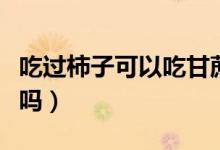 吃過(guò)柿子可以吃甘蔗嗎（吃過(guò)柿子可以吃雞蛋嗎）