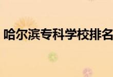 哈爾濱?？茖W(xué)校排名（哈爾濱?？茖W(xué)校排名）