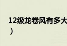 12級龍卷風有多大（12級龍卷風有多大威力）