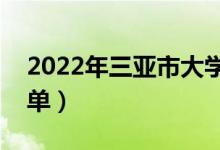 2022年三亞市大學有哪些（最新三亞學校名單）