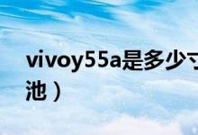 vivoy55a是多少寸的(vivoY55A是多大電池)