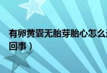 有卵黃囊無胎芽胎心怎么造成的（有卵黃囊無胎芽胎心怎么回事）