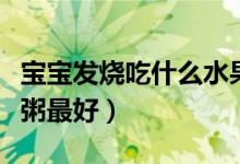 寶寶發(fā)燒吃什么水果好消化（寶寶發(fā)燒吃什么粥最好）