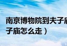 南京博物院到夫子廟有多遠(yuǎn)（南京博物院到夫子廟怎么走）