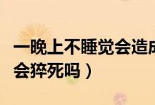 一晚上不睡覺會(huì)造成什么后果（一晚上不睡覺會(huì)猝死嗎）