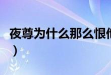 夜尊為什么那么恨他哥哥（夜尊為什么恨沈?。?class=