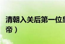 清朝入關后第一位皇帝（清朝入關后第一位皇帝）