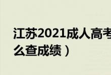 江蘇2021成人高考成績(jī)查詢(xún)時(shí)間及方法（怎么查成績(jī)）