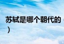 蘇軾是哪個(gè)朝代的（蘇軾最著名的詩(shī)詞有哪些）