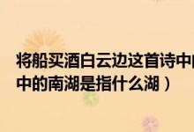 將船買酒白云邊這首詩(shī)中的南湖是指（將船買酒白云邊該詩(shī)中的南湖是指什么湖）