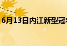 6月13日內江新型冠狀病毒肺炎疫情最新消息