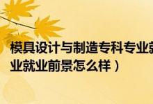 模具設(shè)計(jì)與制造?？茖I(yè)就業(yè)前景（2022模具設(shè)計(jì)與制造專業(yè)就業(yè)前景怎么樣）