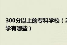 300分以上的?？茖W(xué)校（2022高考300分左右的公辦?？拼髮W(xué)有哪些）