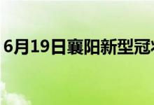 6月19日襄陽(yáng)新型冠狀病毒肺炎疫情最新消息