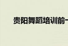 貴陽舞蹈培訓前十名（好機構(gòu)有哪些）