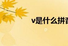 v是什么拼音（v是數字幾）