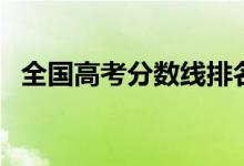 全國高考分數(shù)線排名（錄取線最高的省份）