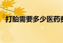 打胎需要多少醫(yī)藥費(fèi)（打胎需要多少費(fèi)用）