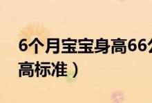 6個月寶寶身高66公分偏矮嗎（6個月寶寶身高標(biāo)準(zhǔn)）