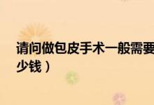 請(qǐng)問做包皮手術(shù)一般需要多少錢?（做包皮手術(shù)一共需要多少錢）