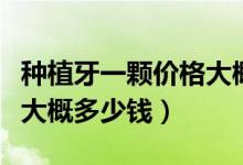 種植牙一顆價(jià)格大概多少錢（種植牙一顆價(jià)格大概多少錢）