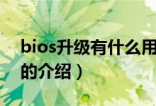bios升級有什么用(關于bios升級有什么用的介紹)
