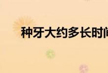 種牙大約多長時(shí)間（種牙大約多少錢）