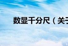 數(shù)顯千分尺（關于數(shù)顯千分尺的介紹）