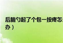 后腦勺起了個(gè)包一按疼怎么辦（后腦勺起了個(gè)包一按疼怎么辦）