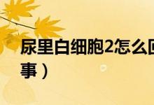 尿里白細胞2怎么回事(尿白細胞2是怎么回事)