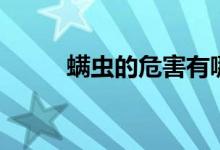 螨蟲(chóng)的危害有哪些（螨蟲(chóng)的危害）