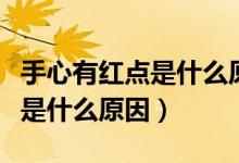 手心有紅點是什么原因不疼不癢（手心有紅點是什么原因）