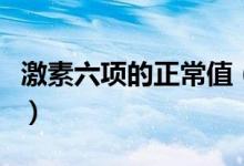 激素六項(xiàng)的正常值（激素六項(xiàng)的正常值是多少）