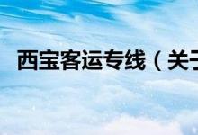 西寶客運專線（關(guān)于西寶客運專線的介紹）