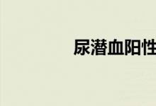 尿潛血陽(yáng)性（++）嚴(yán)重嗎