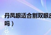 丹鳳眼適合割雙眼皮么（丹鳳眼適合割雙眼皮嗎）