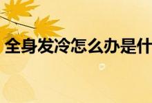 全身發(fā)冷怎么辦是什么?。ㄈ戆l(fā)冷怎么辦）