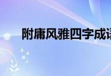 附庸風(fēng)雅四字成語（附庸風(fēng)雅的意思）