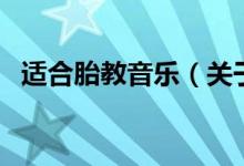 適合胎教音樂（關(guān)于適合胎教音樂的介紹）
