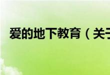 愛的地下教育（關(guān)于愛的地下教育的介紹）