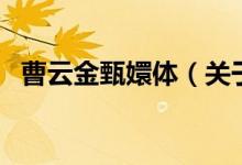 曹云金甄嬛體（關(guān)于曹云金甄嬛體的介紹）